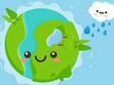 Happy green earth